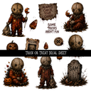 Trick or Treat- Uvdtf Decal Sheet