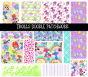 Troll UV DTF Doodle Patchwork Set