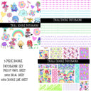 Troll UV DTF Doodle Patchwork Set