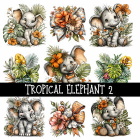 Tropical Elephant UV Decal sheets 2 to choose from