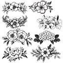 Tropical floral swags UV DTF Decal sheets- 2 color options
