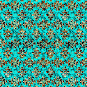 Turquoise Aztec - Adhesive Vinyl