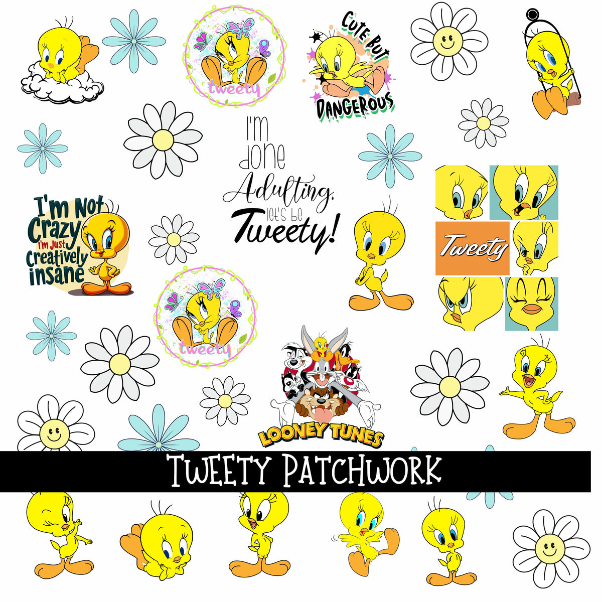 Tweety Doodle Patchwork Set