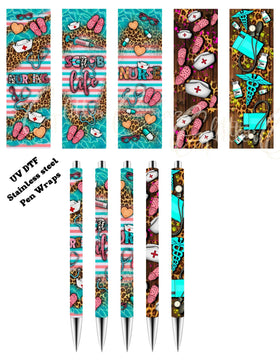 Nursing UV DTF Pen wraps for stainless steel pens