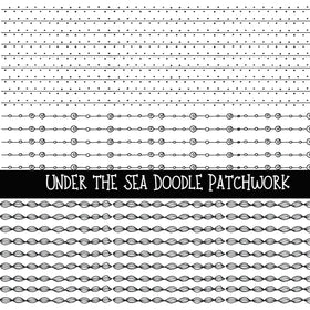 Under the sea Doodle Patchwork Set