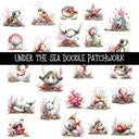 Under the sea Doodle Patchwork Set