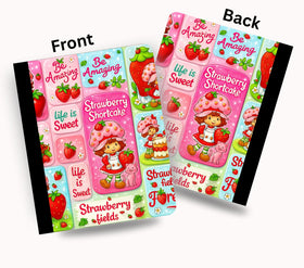 Strawberry Shortcake vinyl composition notebook wrap