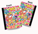 Rainbow Brite Chevron vinyl composition notebook wrap