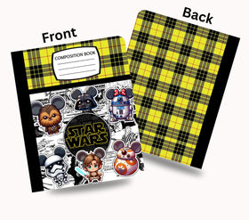 Star Wars vinyl composition notebook wrap