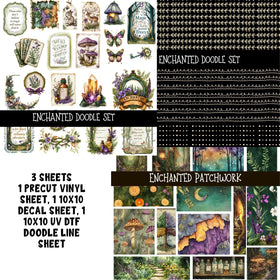 Enchanted Doodle Patchwork Set