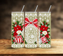 Christmas Lace UV DTF  tumbler wraps 2 sizes