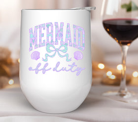 Mermaid off duty UV DTF Decals