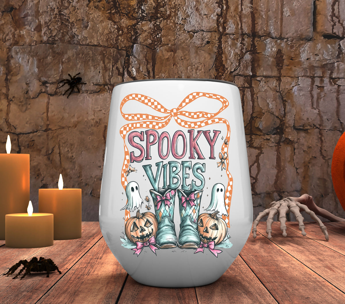 Spooky Vibes Bow UV DTF Decals