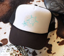 Sea turtle and starfish accent Hat DTF hat transfers