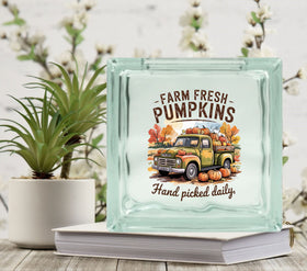 Hand Picked Daily Glass Block Decal