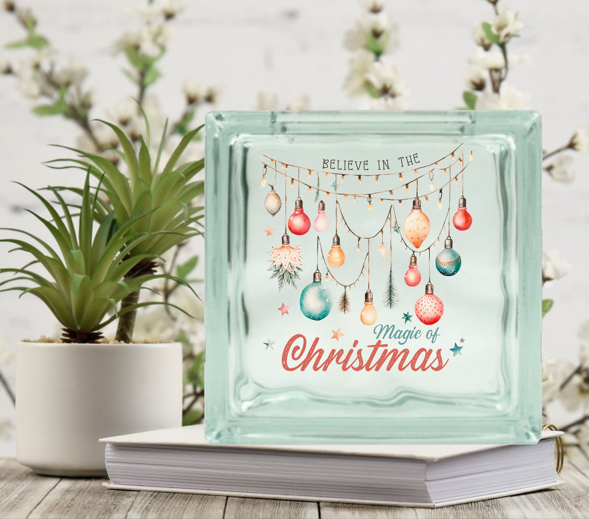 Believe in the magic Glass Block Decal