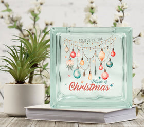 Believe in the magic Glass Block Decal