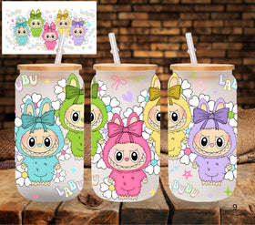 Labubu Pastel UV DTF Libbey wrap