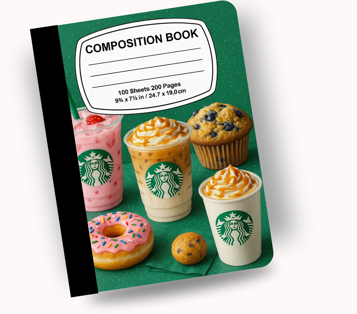 Bucks vinyl composition notebook wrap