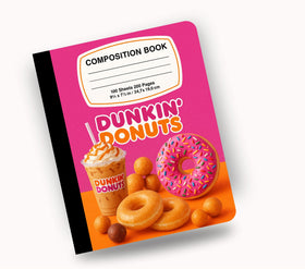 Dunkin vinyl composition notebook wrap