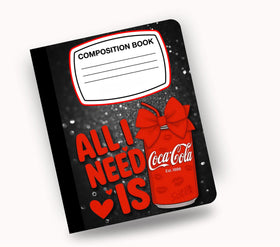 Cola vinyl composition notebook wrap