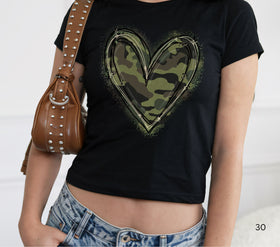 Camo Heart DTF Transfers