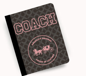 Coach 1 vinyl composition notebook wrap