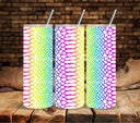 Rainbow Snakeskin wrap  UV DTF tumbler wraps