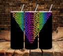 Rainbow Snakeskin wrap  UV DTF Vsplit tumbler wraps (Copy)