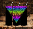 Rainbow Safari wrap  UV DTF Vsplit tumbler wraps