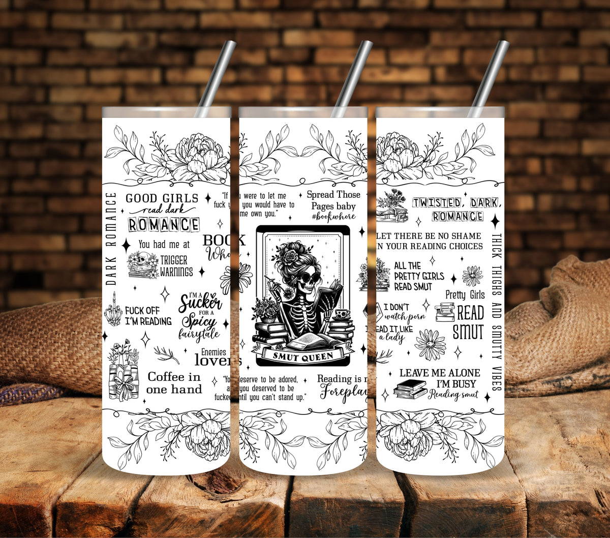 Smut Queen UV DTF  tumbler wraps