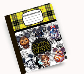 Star Wars vinyl composition notebook wrap