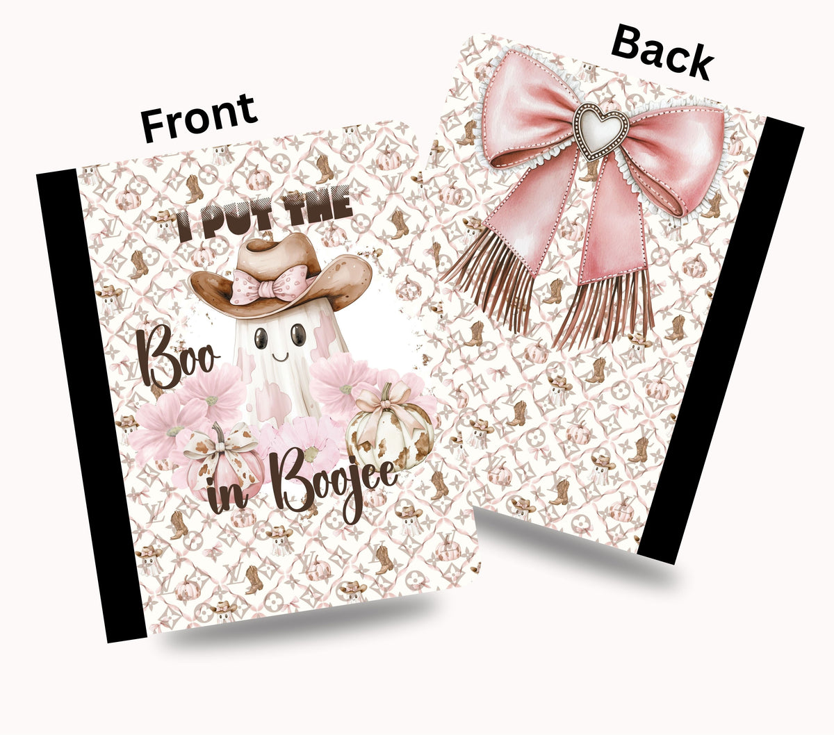I put the Boo in Boojee vinyl composition notebook wrap