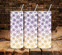 Spiderweb Orange and Purple UV DTF tumbler wraps