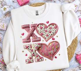 XOXO Faux Knit DTF Transfers