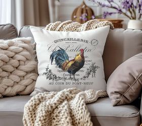 French Rooster DTF Transfers for pillows and towels
