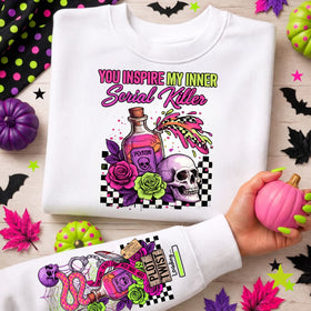 You inspire my inner serial killer neon DTF Transfers 2 pc. sets