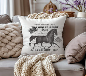 French Horse DTF Transfers for pillows and towels