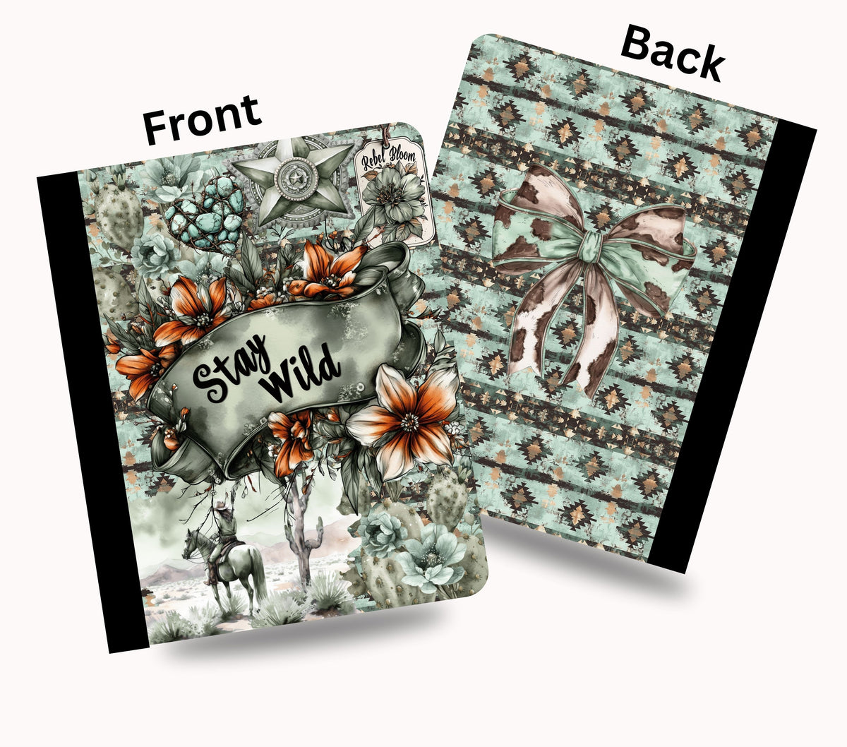 Stay wild vinyl composition notebook wrap