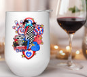 Sunset Chaser Red White and Blue UV DTF Decal