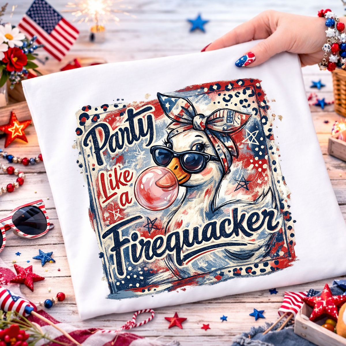 Party Like a Firequacker DTF Transfers