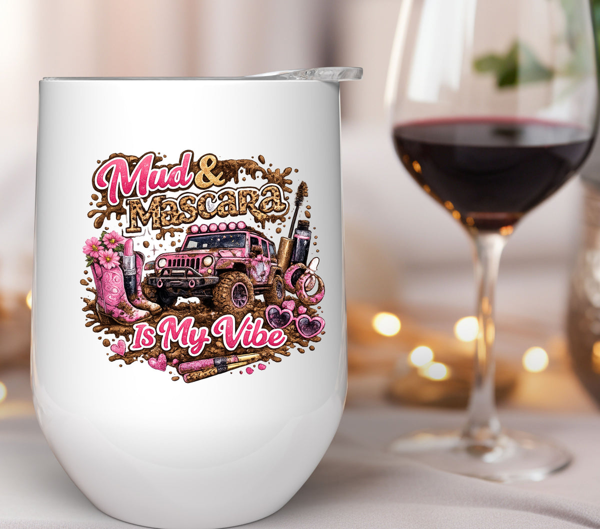 Mud and Mascara UV DTF Decal