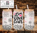 Live Love Craft UV DTF Libbey wrap