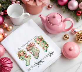 The stockings were hung DTF Transfers for pillows and towels