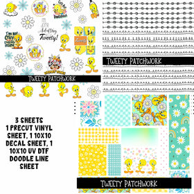 Tweety Doodle Patchwork Set