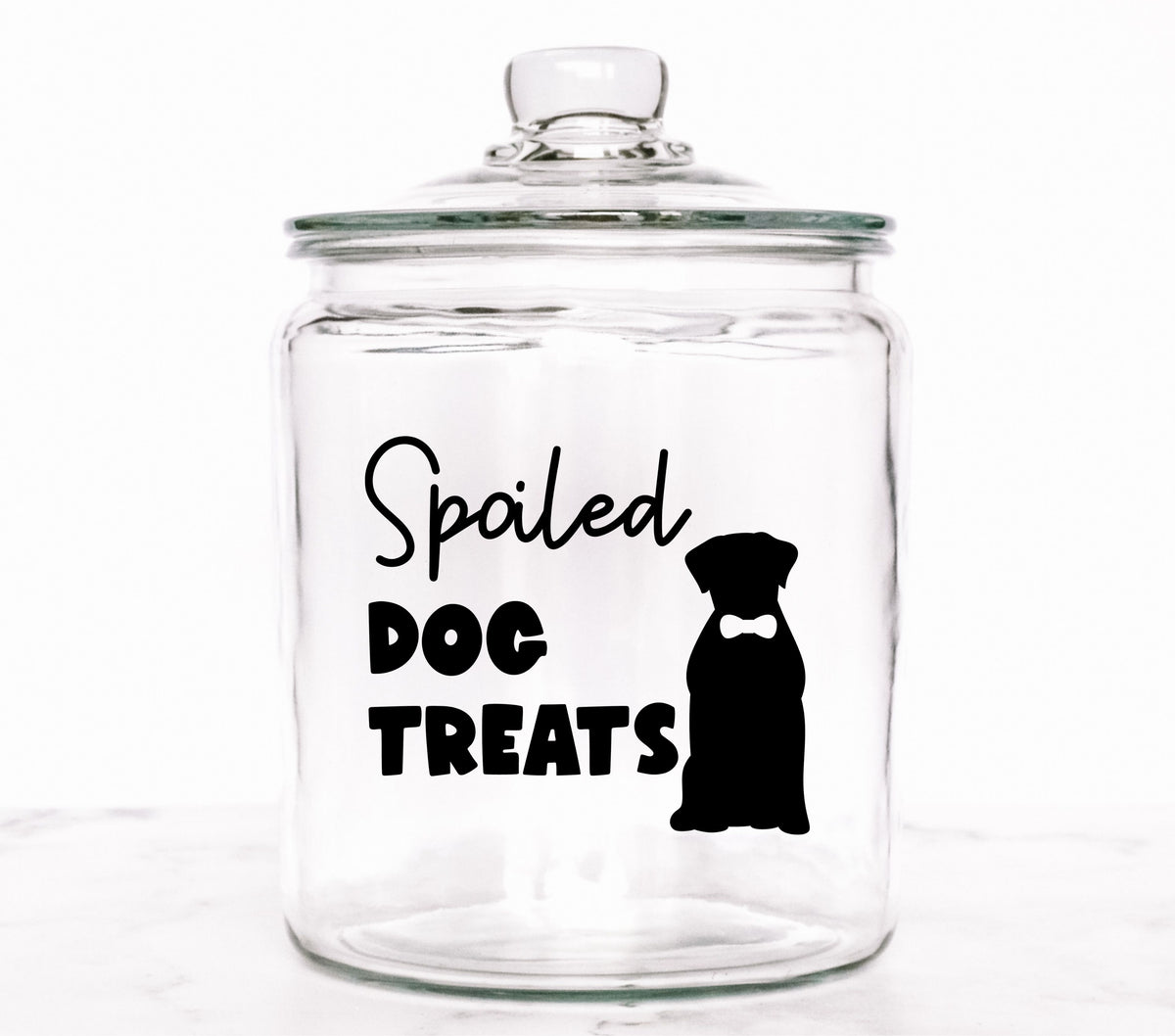 Spoiled dog treats black UV DTF Decals