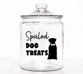Spoiled dog treats black UV DTF Decals
