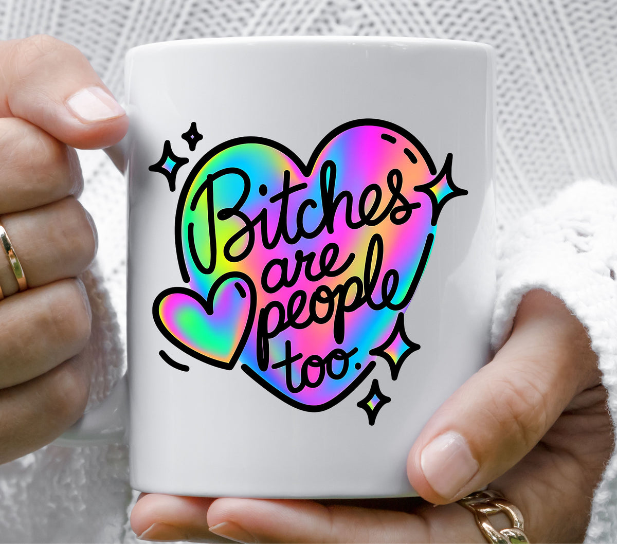 Bitches are people too UV DTF Decal