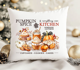 Pumpkin Spice and Everything Nice fall DTF Transfers for pillows and towels