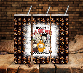 Spooky Labubu Vinyl tumbler wraps